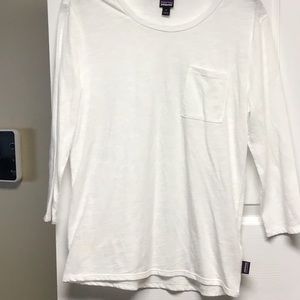 Lightweight PATAGONIA long sleeve tee shirt with pocket